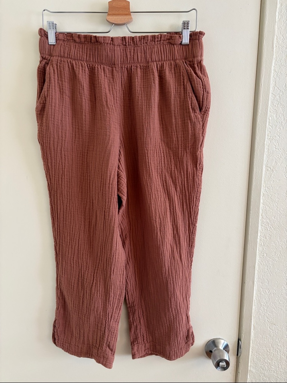 UpWest Gauze Joggers in Rust